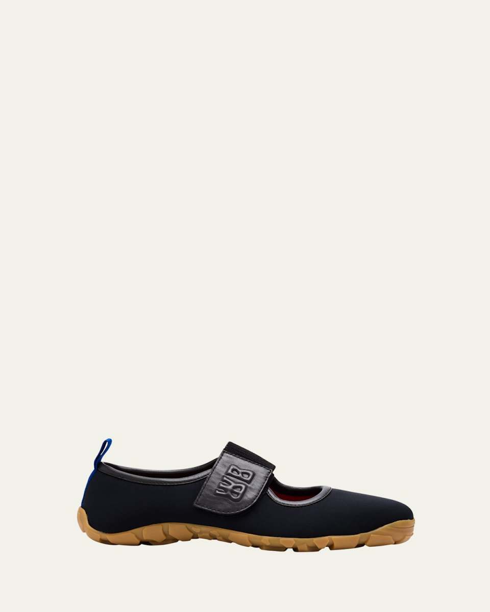 Fabric Mary Jane Grip Sneakers